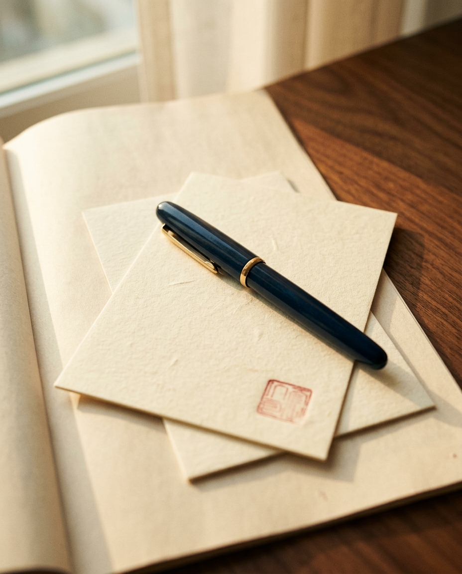 fountain pen card