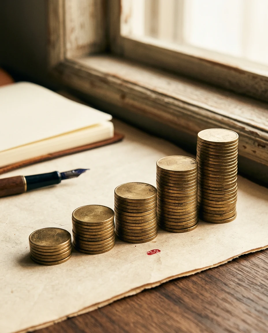 coin five stacks