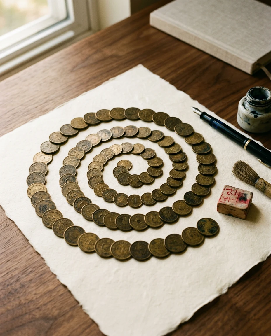 coin spiral